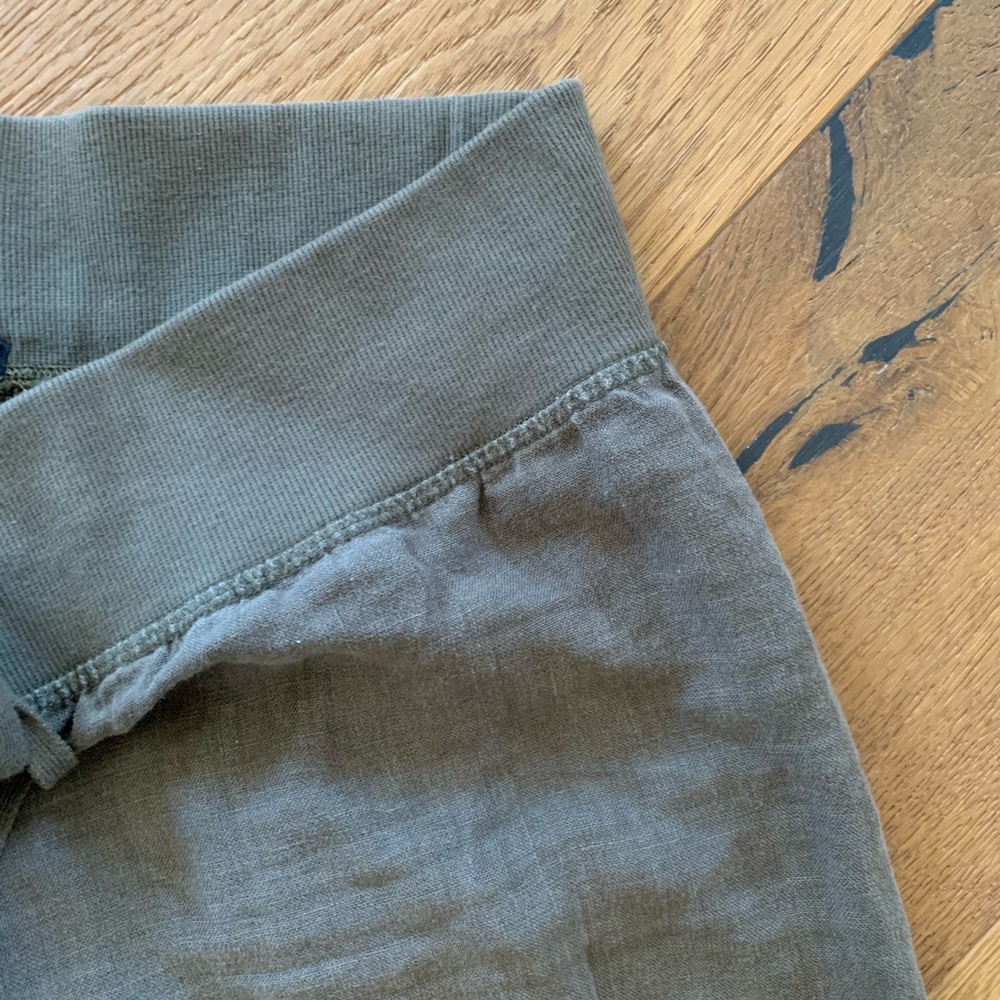 Linen drawstring pants - Picture 2 of 7